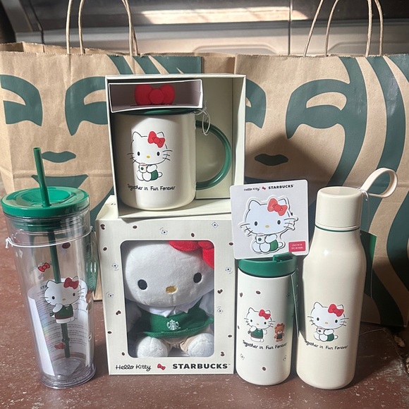 Starbucks Other - Starbucks x Hello Kitty Collection! Mug, Tumblers, Bottle, Plush/Stuffed, G Card